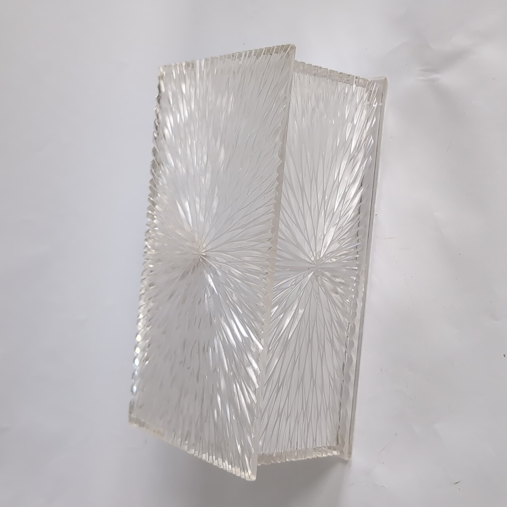 MCM Acrylic Lucite Jewelry Box Dresser Starburst Celebrity Retro